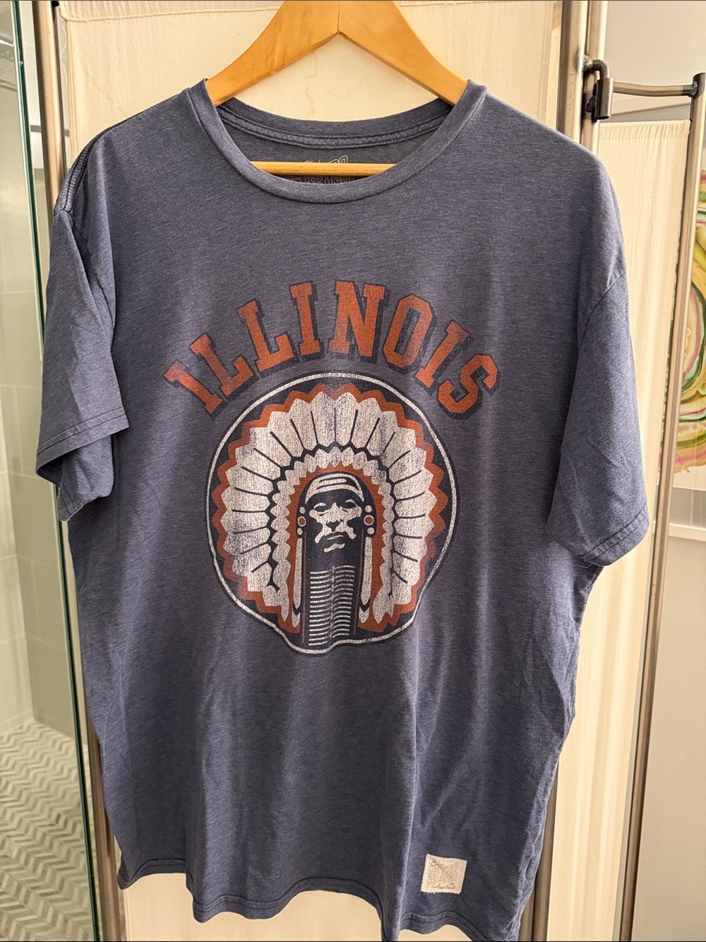 Retro Band University of Illinois tee, sz Large